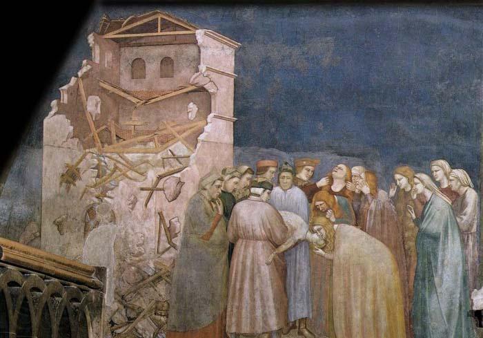 GIOTTO di Bondone The Death of the Boy in Sessa Norge oil painting art
